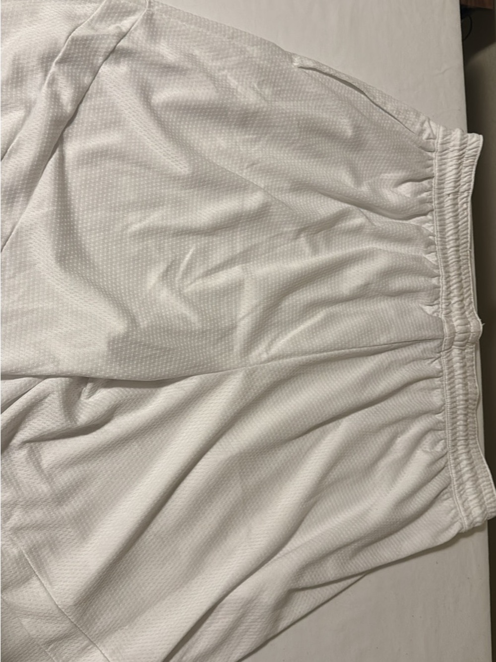 Nike White Athletic Mesh Shorts